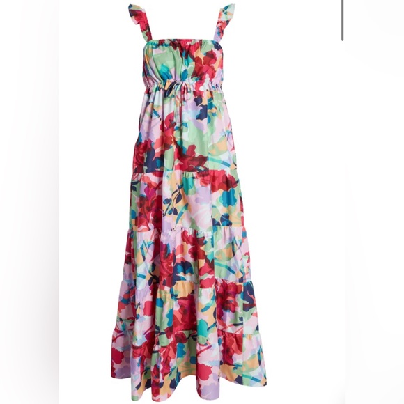 BB Dakota Vacay Tropic Silhouette Dress WITH POCKETS - Picture 4 of 4
